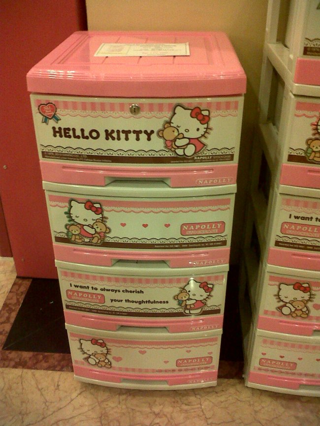  Lemari plastik Hello Kitty merk Napolly Selatan Jaya 